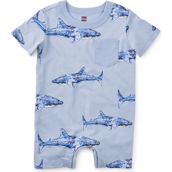 Pocket Shortie Baby Romper - Zoom Zoom main image 1