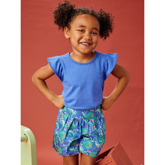 Pom-Pom Flutter Jersey Top, Morning Glory - Shirts - 3