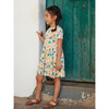 Portugal Inspired Print Short Sleeve Ballet Dress, Parrot Polka - Dresses - 3