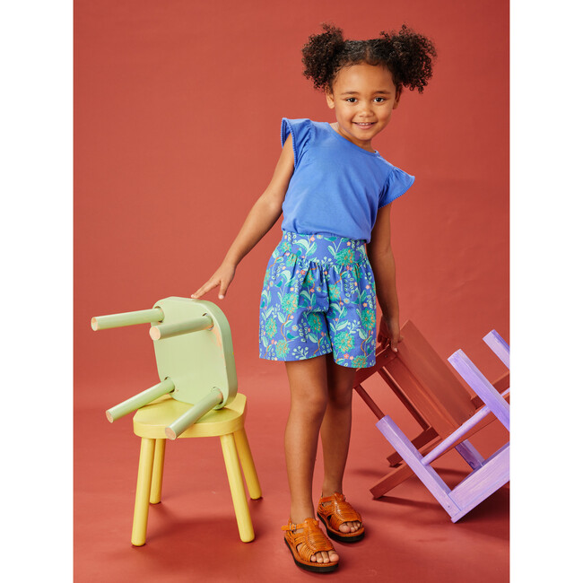 Pom-Pom Flutter Jersey Top, Morning Glory - Shirts - 4