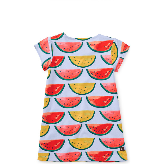 Petal Sleeve Baby Dress, Painted Watermelons - Dresses - 2