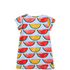 Petal Sleeve Baby Dress, Painted Watermelons - Dresses - 2