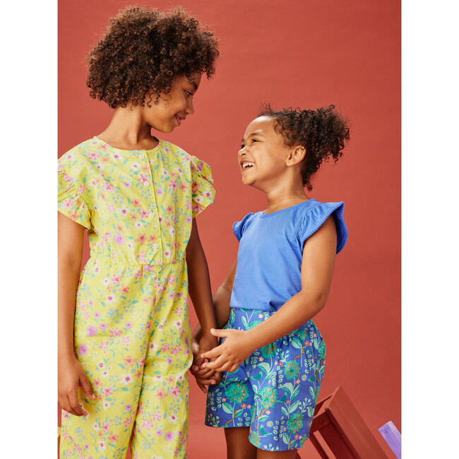Pom-Pom Flutter Jersey Top, Morning Glory - Shirts - 5