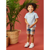 Plaid Discovery Slash Patch Pocket Shorts, Seaside Plaid - Shorts - 2