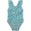 One-Piece Baby Ruffle Swimsuit, Rolling Floral - One Pieces - 1 - thumbnail
