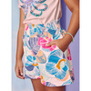 Paperbag High-Waist Shorts, Okinawa Tropical Floral - Shorts - 3 - thumbnail