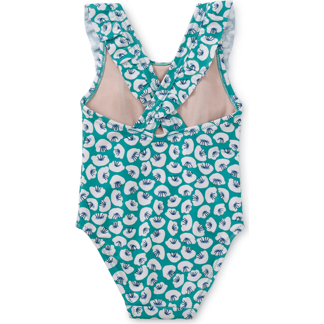 One-Piece Baby Ruffle Swimsuit, Rolling Floral - One Pieces - 3