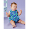 Peek-a-Boo Back Baby Romper, Flora De Vida - Rompers - 3
