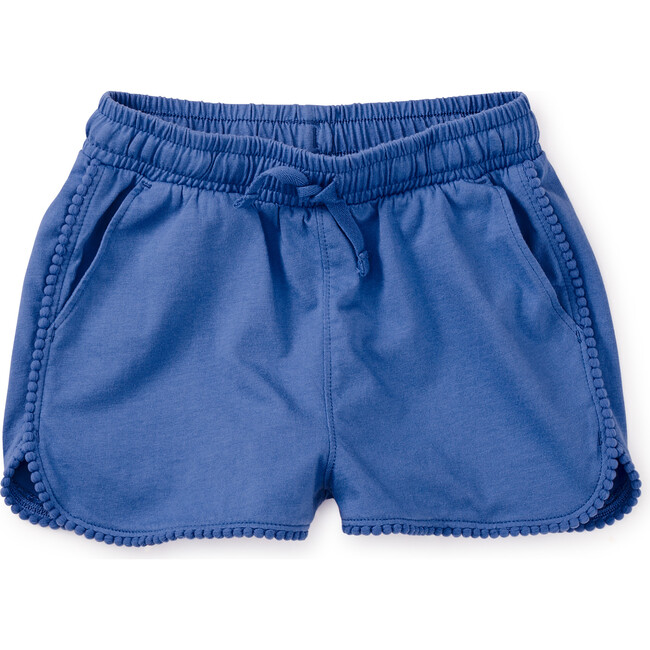Pom-Pom Drawstring Gym Shorts, Morning Glory