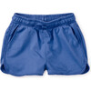 Pom-Pom Drawstring Gym Shorts, Morning Glory - Shorts - 1 - thumbnail