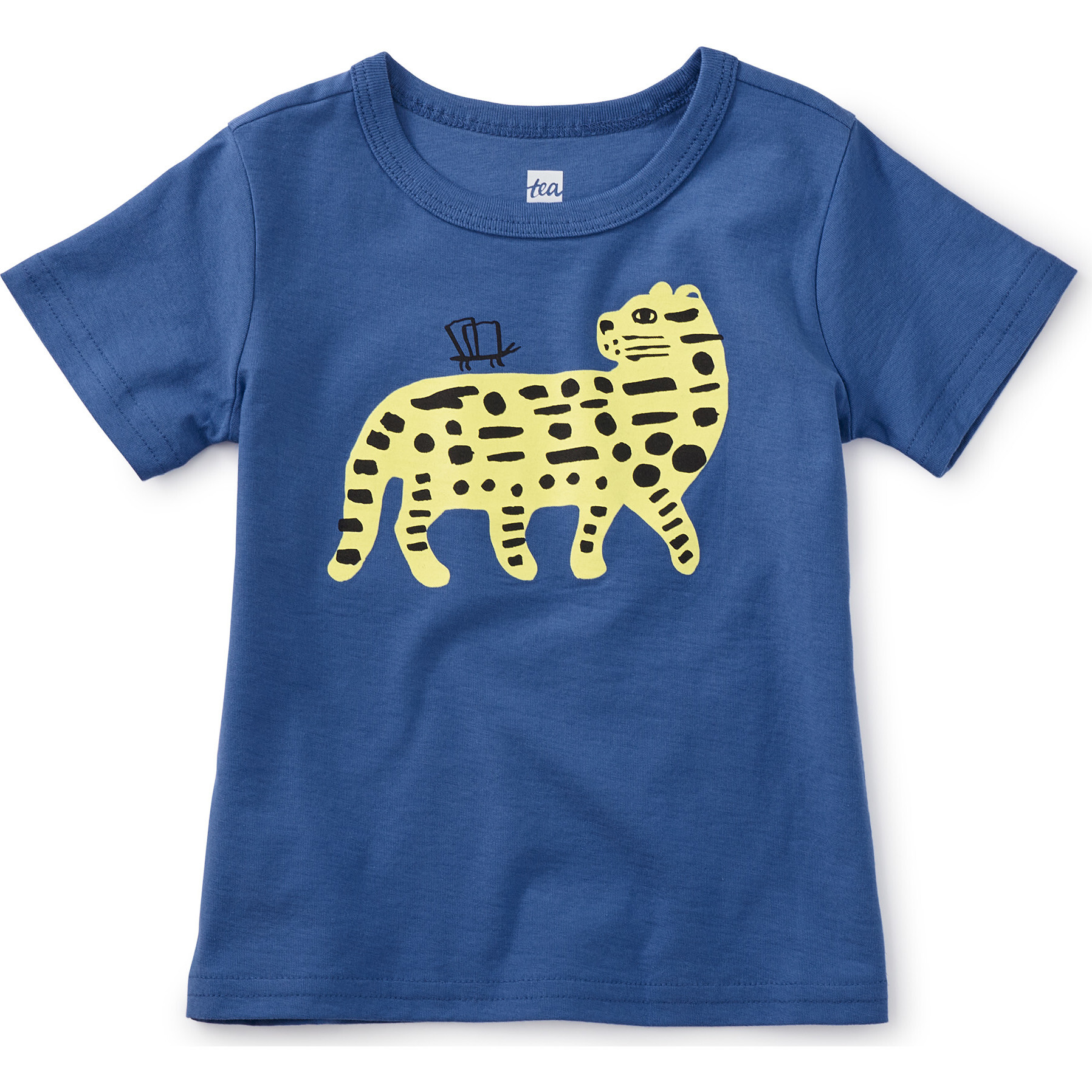 Ocelot Baby Graphic Tee Morning Glory Tea Collection Tops Maisonette