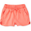 Pom-Pom Drawstring Gym Shorts, Sunset Pink - Shorts - 1 - thumbnail