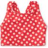 Polka Dot Cross Back Tankin Swimi Top, Red And White - Two Pieces - 1 - thumbnail