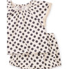 Polka Dot Printed Crochet Trim 2-Piece Baby Set, Black And White - Mixed Apparel Set - 2