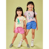 Pom-Pom Drawstring Gym Shorts, Carousel Pink - Shorts - 4