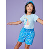 Paperbag High-Waist Shorts, Kanagawa Waves - Shorts - 5