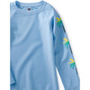 Long Sleeve Rash Guard, Placid Blue - Rash Guards - 2