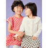 Polka Dot Crochet Trim Ruffle Dress, Red And Pink - Dresses - 9