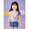 Painted Bunny Graphic Tee, Urchin Purple - Tees - 3
