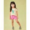 Pom-Pom Drawstring Gym Shorts, Carousel Pink - Shorts - 7