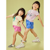 Pom-Pom Drawstring Gym Shorts, Carousel Pink - Shorts - 8