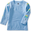 Long Sleeve Baby Rash Guard, Placid Blue - Rash Guards - 1 - thumbnail