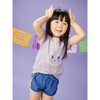 Painted Bunny Graphic Tee, Urchin Purple - Tees - 6
