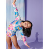 Long Sleeve One-Piece Swimsuit, Okinawa Tropical Floral - One Pieces - 5