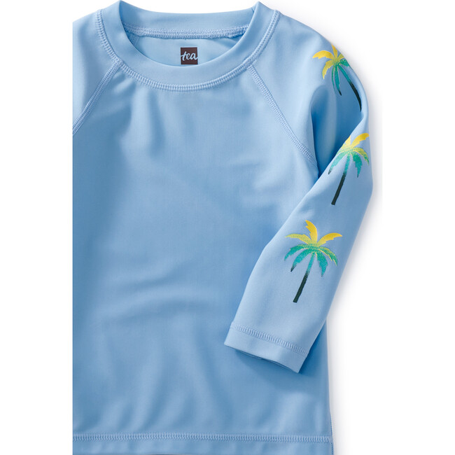 Long Sleeve Baby Rash Guard, Placid Blue - Rash Guards - 2
