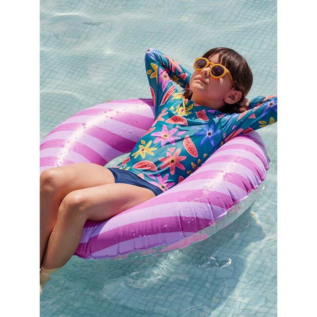 Long Sleeve Rash Guard, Watermelon Floral - Rash Guards - 9