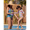 Long Sleeve One-Piece Swimsuit, Painted Watermelons - One Pieces - 9