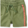 Jacquard Trim Knit Mid-Thigh Length Baby Shorts, Stem - Shorts - 2