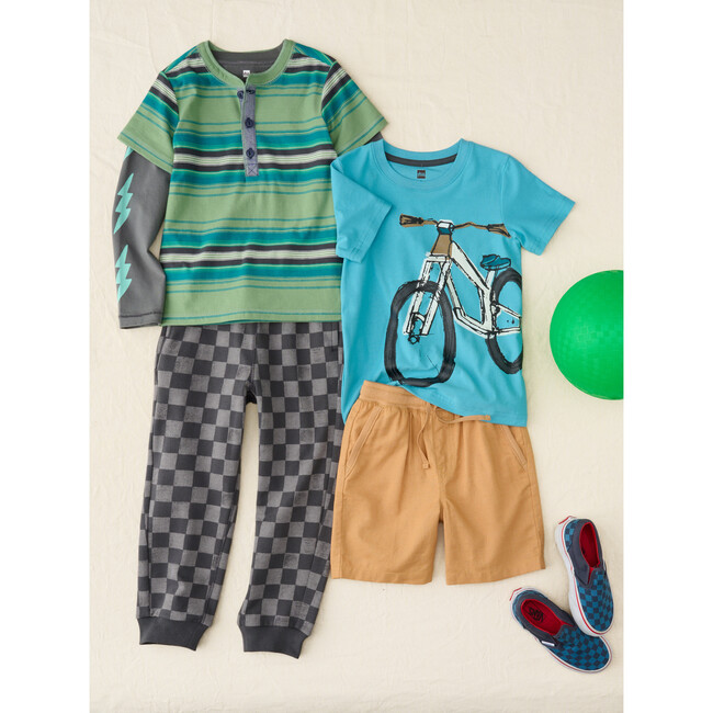 Make Tracks Slash Patch Pocket Mid-Thigh Length Shorts, Balsa Wood - Shorts - 3