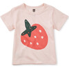 Fresa Baby Graphic Tee, Creole Pink - Tees - 1 - thumbnail