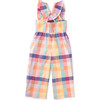 Flutter Strap Jumpsuit, Feliz Familia Plaid - Rompers - 2