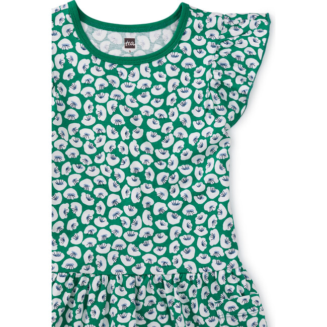 Flutter Sleeve Pocket Dress, Rolling Floral - Dresses - 2