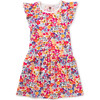 Flutter Sleeve Pocket Dress, Flores Silvestres And Chalk - Dresses - 1 - thumbnail