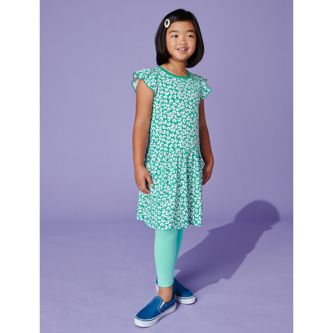 Flutter Sleeve Pocket Dress, Rolling Floral - Dresses - 4