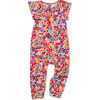 Flutter Sleeve Baby Romper, Flores Silvestres And Chalk - Rompers - 1 - thumbnail