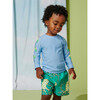 Long Sleeve Baby Rash Guard, Placid Blue - Rash Guards - 7