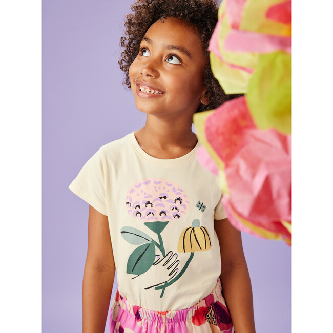 Flores Y Mano Short Sleeve Graphic Tee, Cornhusk - Tees - 2
