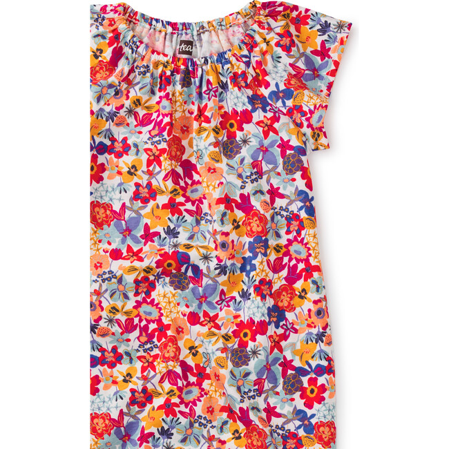 Flutter Sleeve Baby Romper, Flores Silvestres And Chalk - Rompers - 2