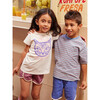 Floral Cat Graphic Tee, Chalk - Tees - 3