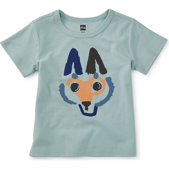 Furry Coyote Baby Graphic Tee, Polar - Tees - 1