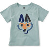 Furry Coyote Baby Graphic Tee, Polar - Tees - 1 - thumbnail