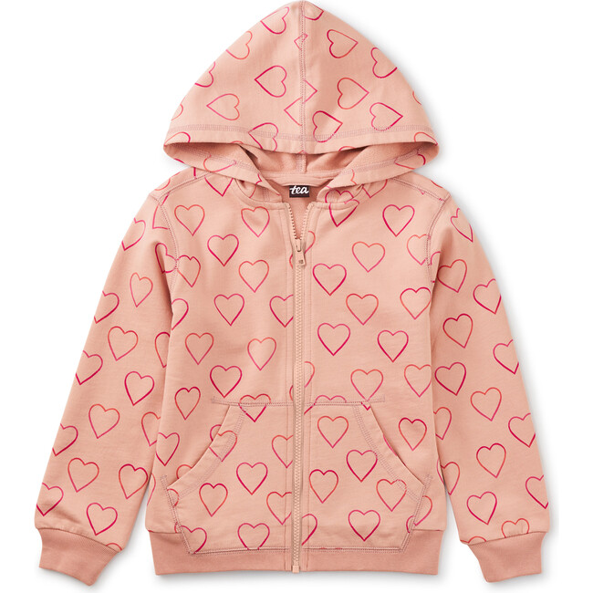 Going Places Hoodie, Ombre Hearts And Pink