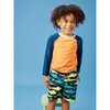 Full-Length Swim Trunks, Sunwashed Sharks - Swim Trunks - 4