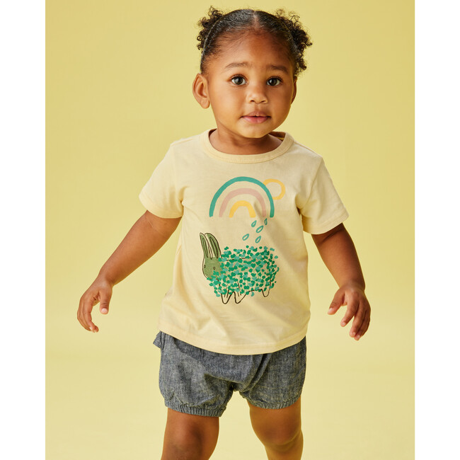 Chia Bunny Baby Graphic Tee, Cornhusk - Tees - 2