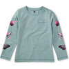 Butterfly Sleeve Graphic Tee, Polar - Tees - 1 - thumbnail