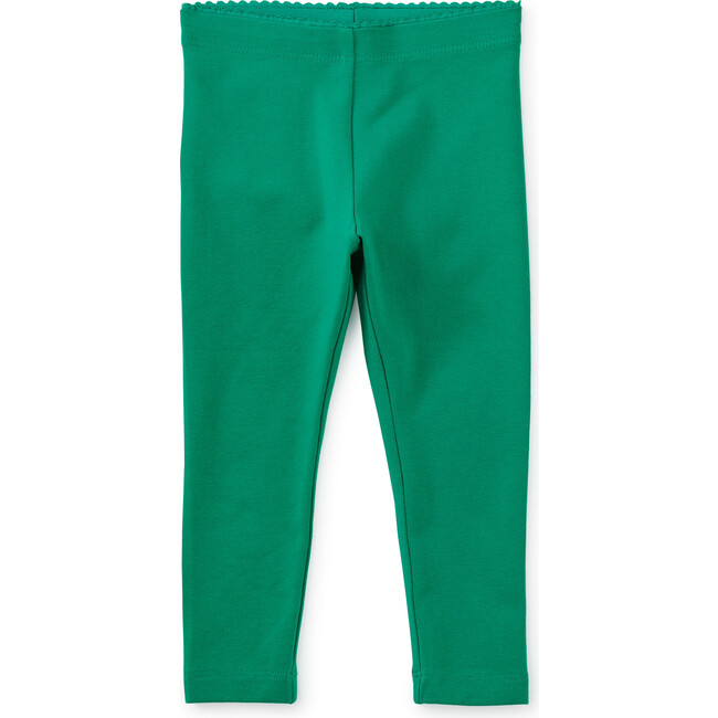Baby Super-Soft Cotton Solid Leggings, Viridis - Leggings - 2